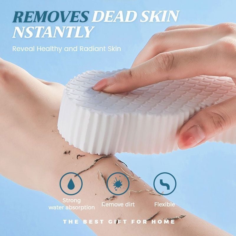 Ultramjuk exfolierande kroppssvamp - Skonsam djuprengörande duschpuff