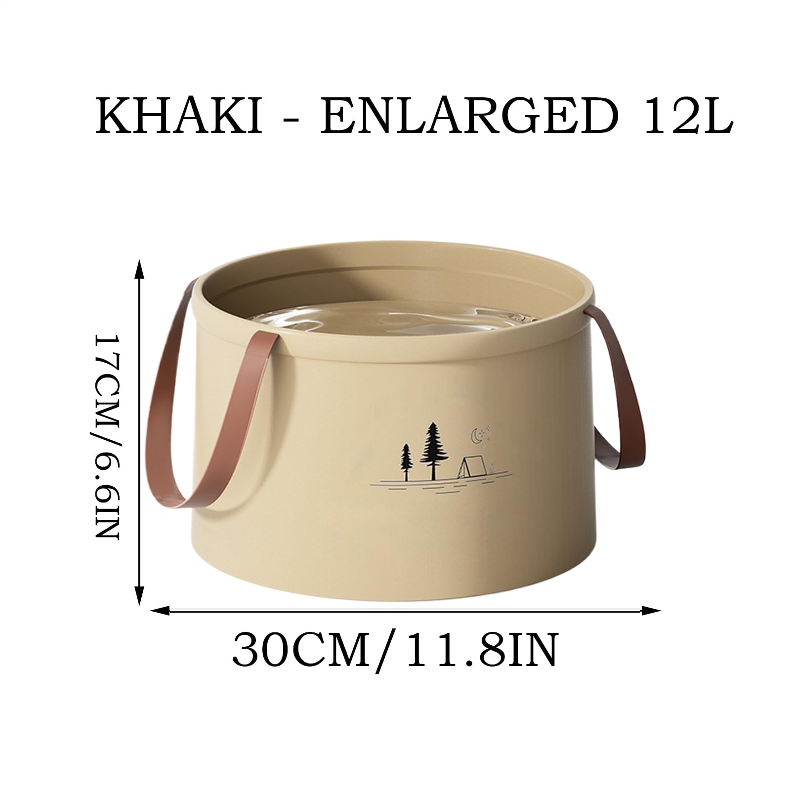 Hopfällbar vattenbehållare för utomhusbruk – Bärbar och läckagesäker vätskebehållare