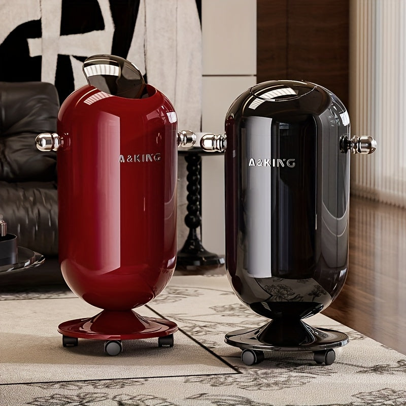 Rullande soptunna med lock – Stor sop- och förvaringsbehållare på hjul