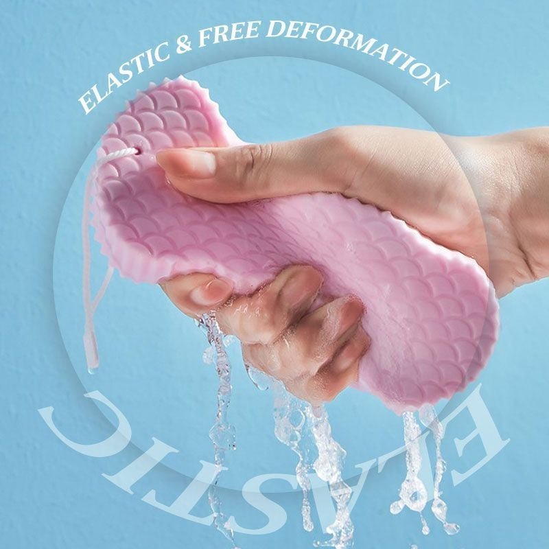 Ultramjuk exfolierande kroppssvamp - Skonsam djuprengörande duschpuff
