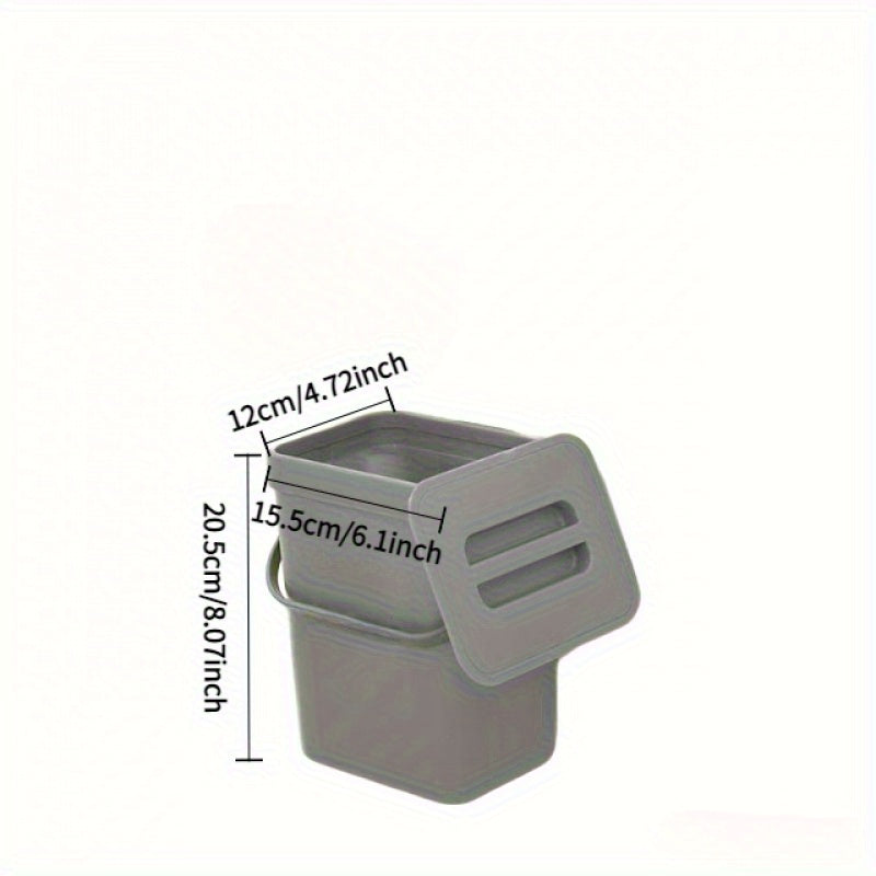 Platsbesparande kökskompostbehållare – Luktfri bänkskiva och hängande matavfallsbehållare