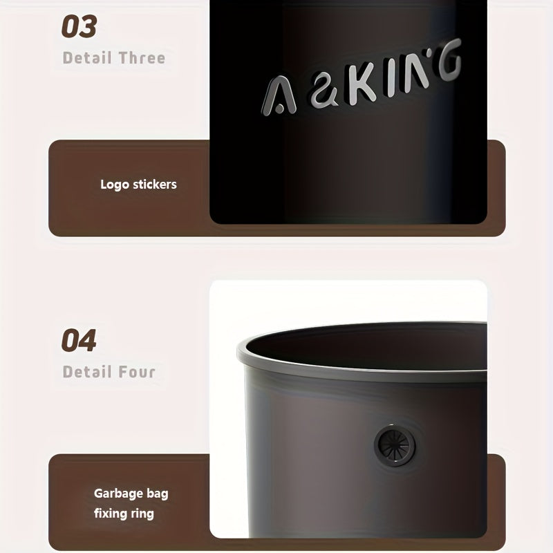 Rullande soptunna med lock – Stor sop- och förvaringsbehållare på hjul