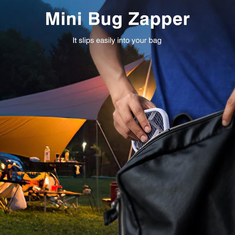 Bärbar elektrisk insektssläckare – USB-laddningsbar mygg- och flugsmälla