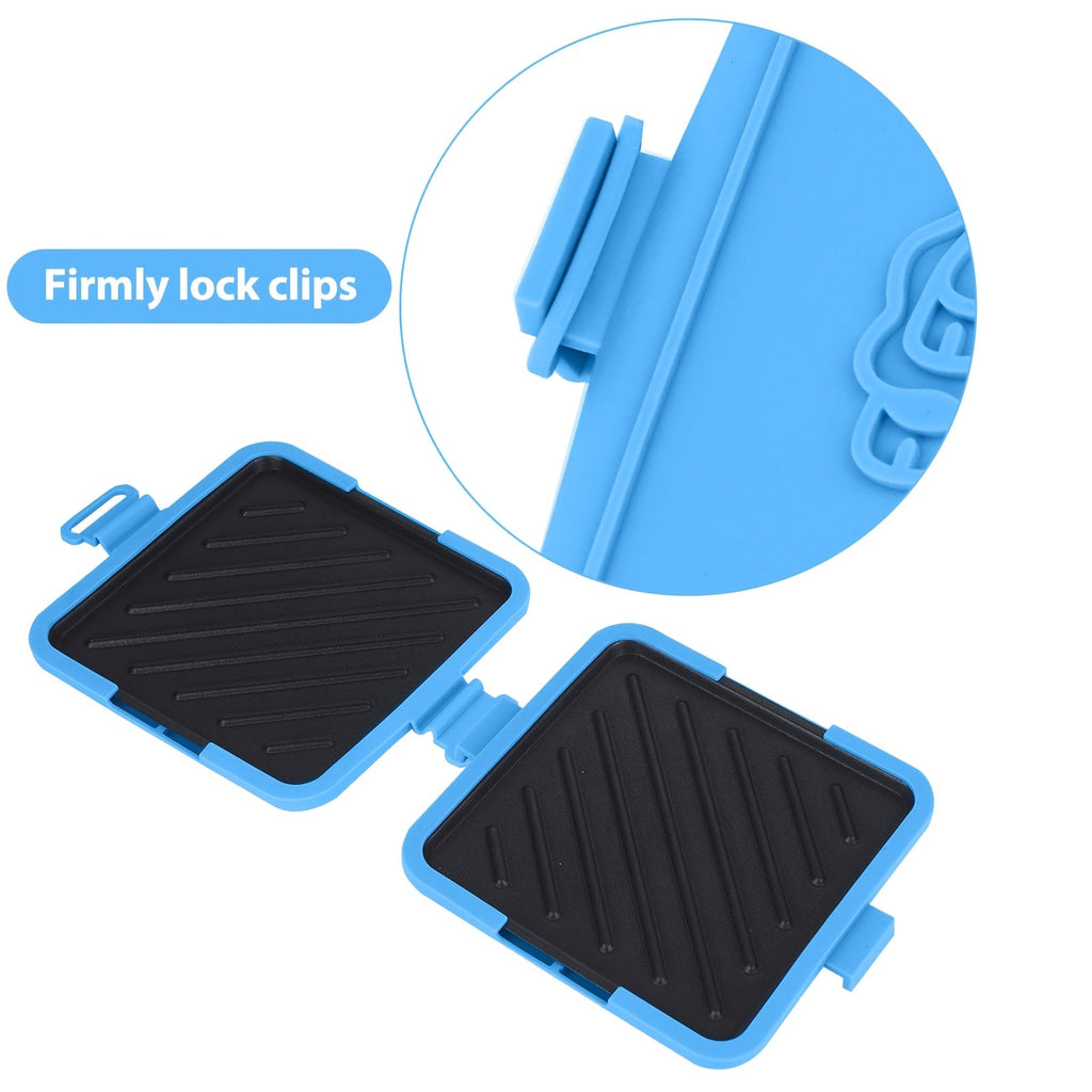 Snabbvärmande mikrovågsugnspress med avtagbara nonstick-plattor