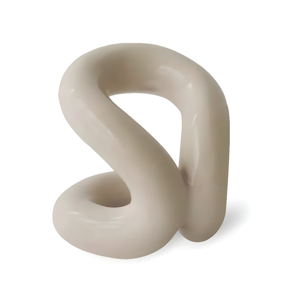 Elegant keramisk knutskulptur – modern nordisk-inspirerad dekor