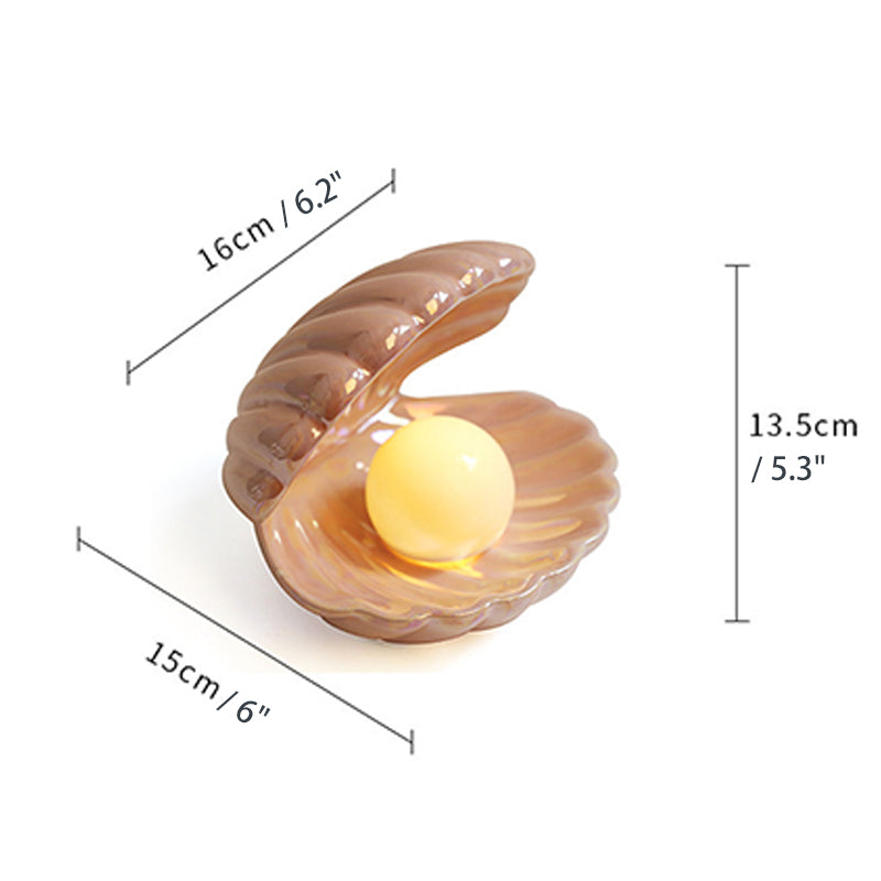 Elegant keramisk pärla LED nattlampa – Soft Glow Ambient Lampa