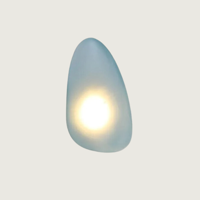 Färgglad vägglampa i glas - Konstnärlig accentbelysning för vardagsrum