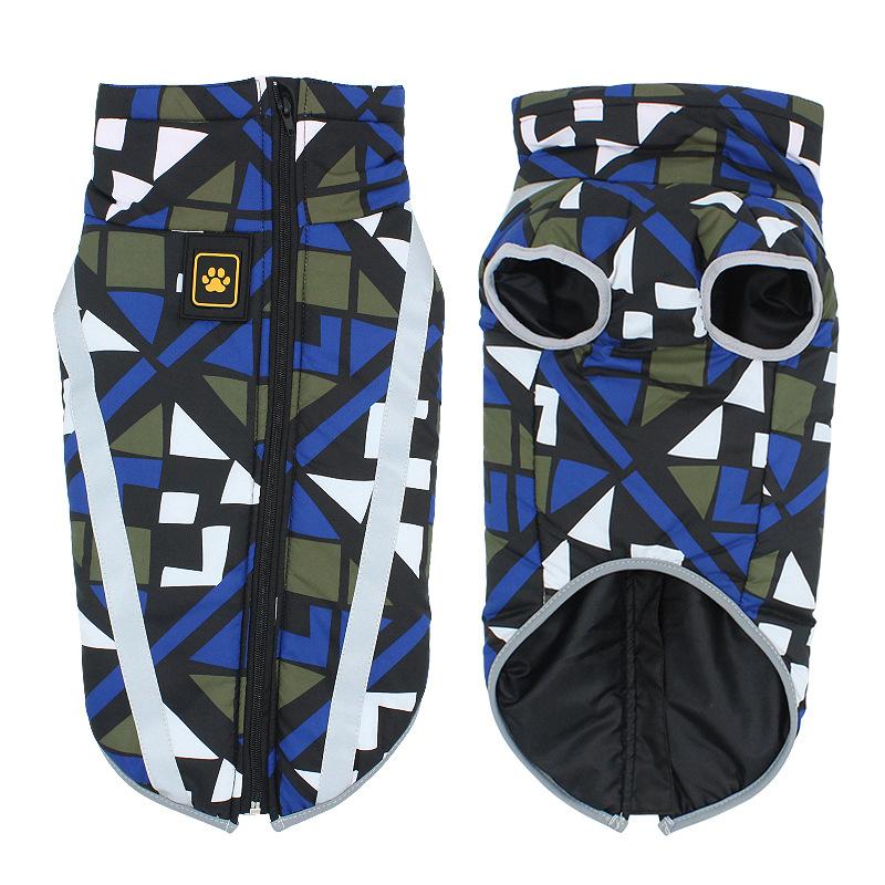 Vattentät hundjacka – Varm, vindtät och reflekterande vinterjacka för husdjur