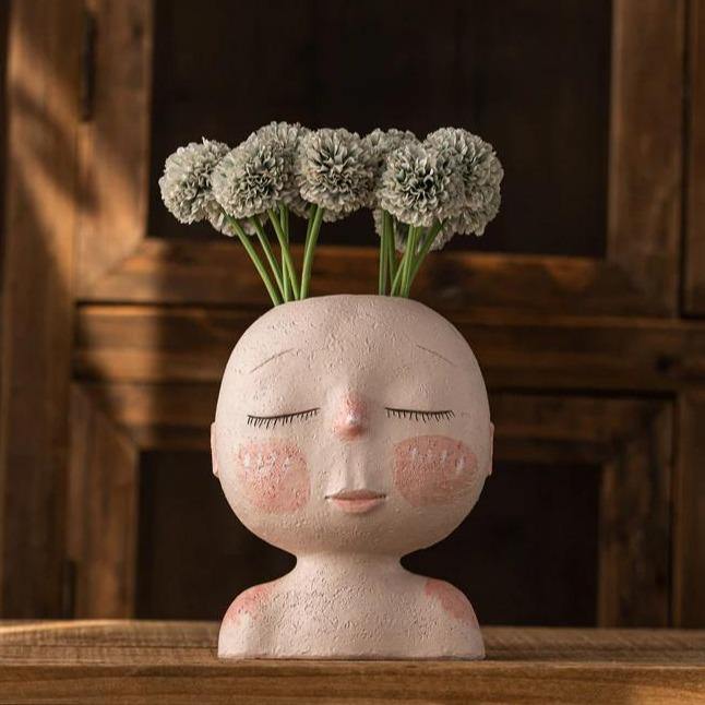 Tranquil Sleep Face Planter Vas