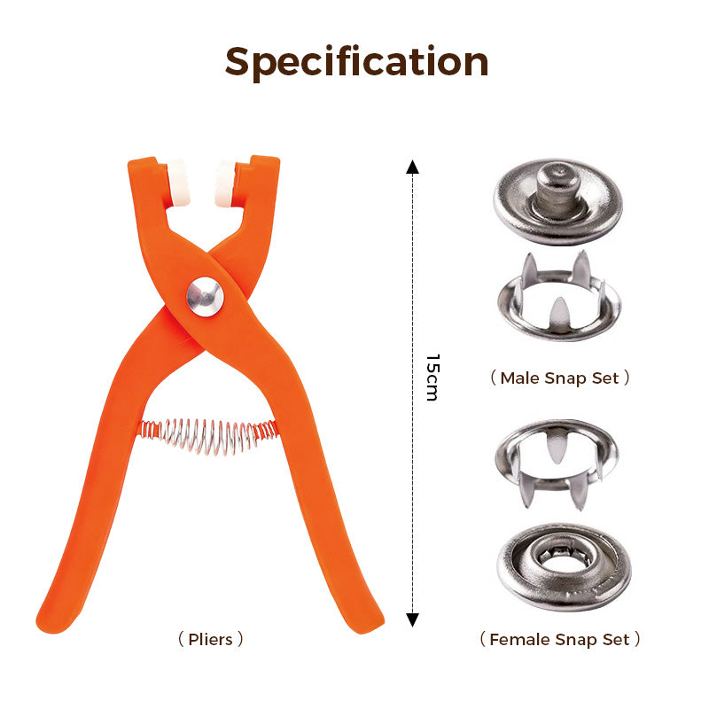 DIY-set med tryckknappar - precisionstänger och förvaringsfodral