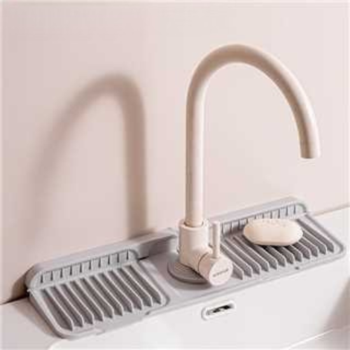 Silikon stänkskydd för diskho – Vattenuppsamlare för köks- och badrumsblandare