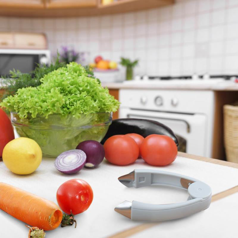 Fruktpincett i rostfritt stål – 2-i-1-verktyg för kärnborttagning och urkärning för enkel förberedelse