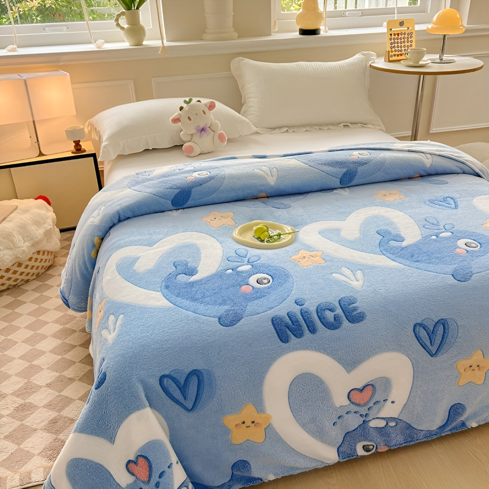 Varm och mysig fleecefilt – Ultramjuk maskintvättbar myspläd