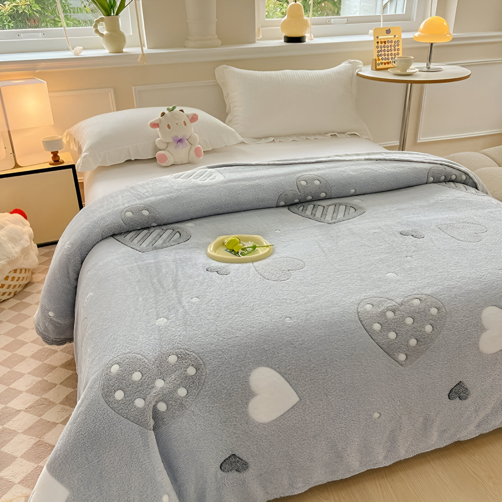 Varm och mysig fleecefilt – Ultramjuk maskintvättbar myspläd