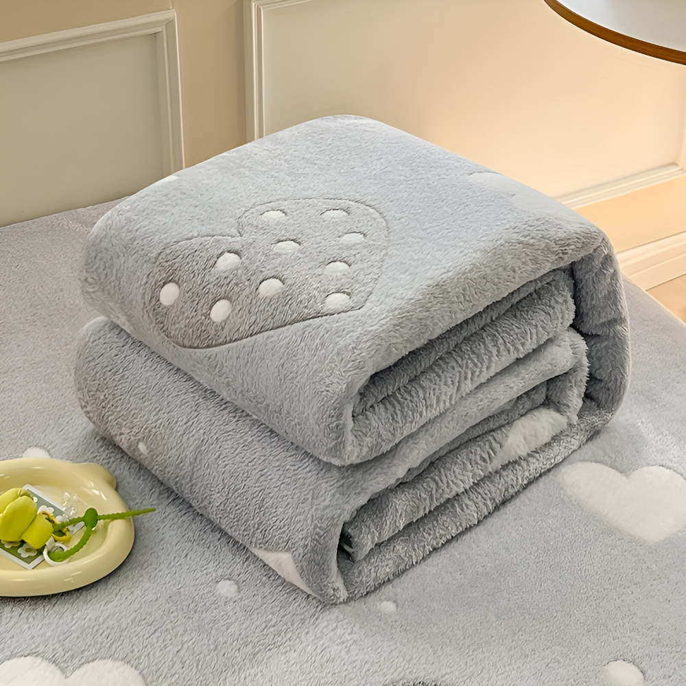 Varm och mysig fleecefilt – Ultramjuk maskintvättbar myspläd