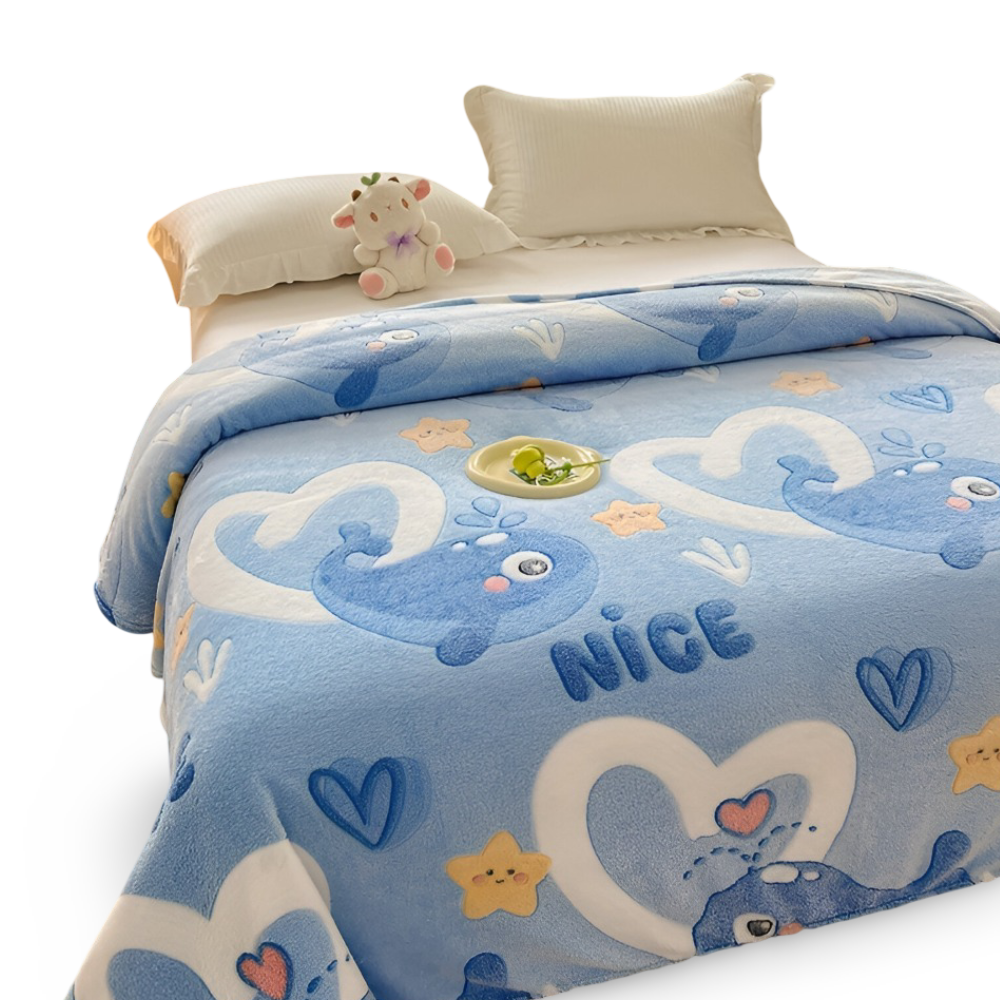 Varm och mysig fleecefilt – Ultramjuk maskintvättbar myspläd