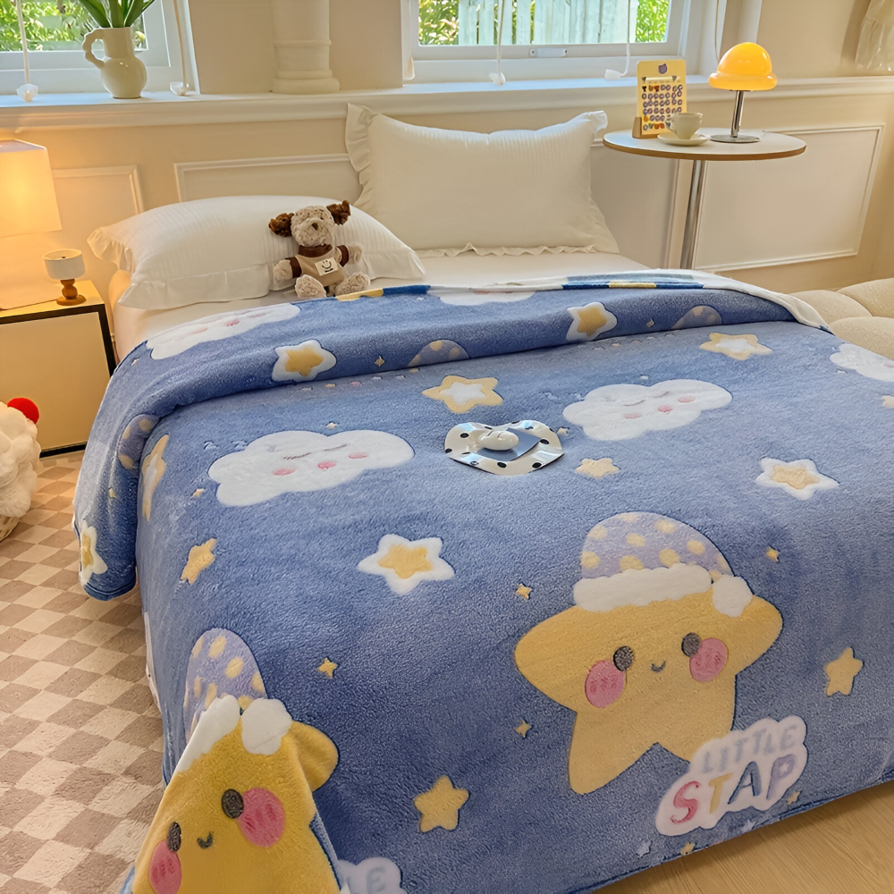 Varm och mysig fleecefilt – Ultramjuk maskintvättbar myspläd