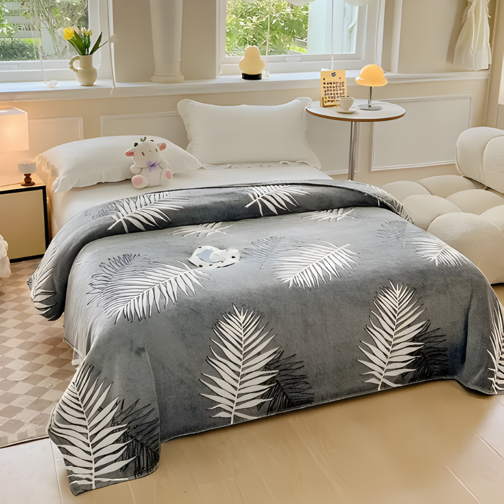 Varm och mysig fleecefilt – Ultramjuk maskintvättbar myspläd