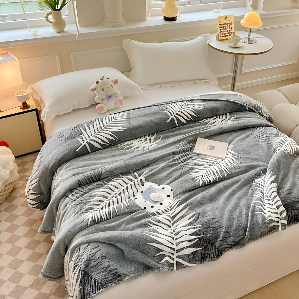 Varm och mysig fleecefilt – Ultramjuk maskintvättbar myspläd