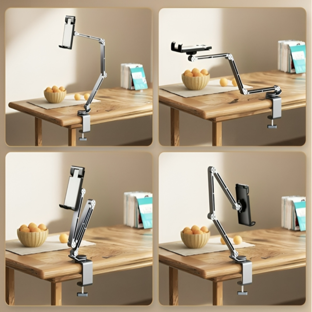 Universellt stativ för surfplatta och telefon – 360° roterande justerbar hållare
