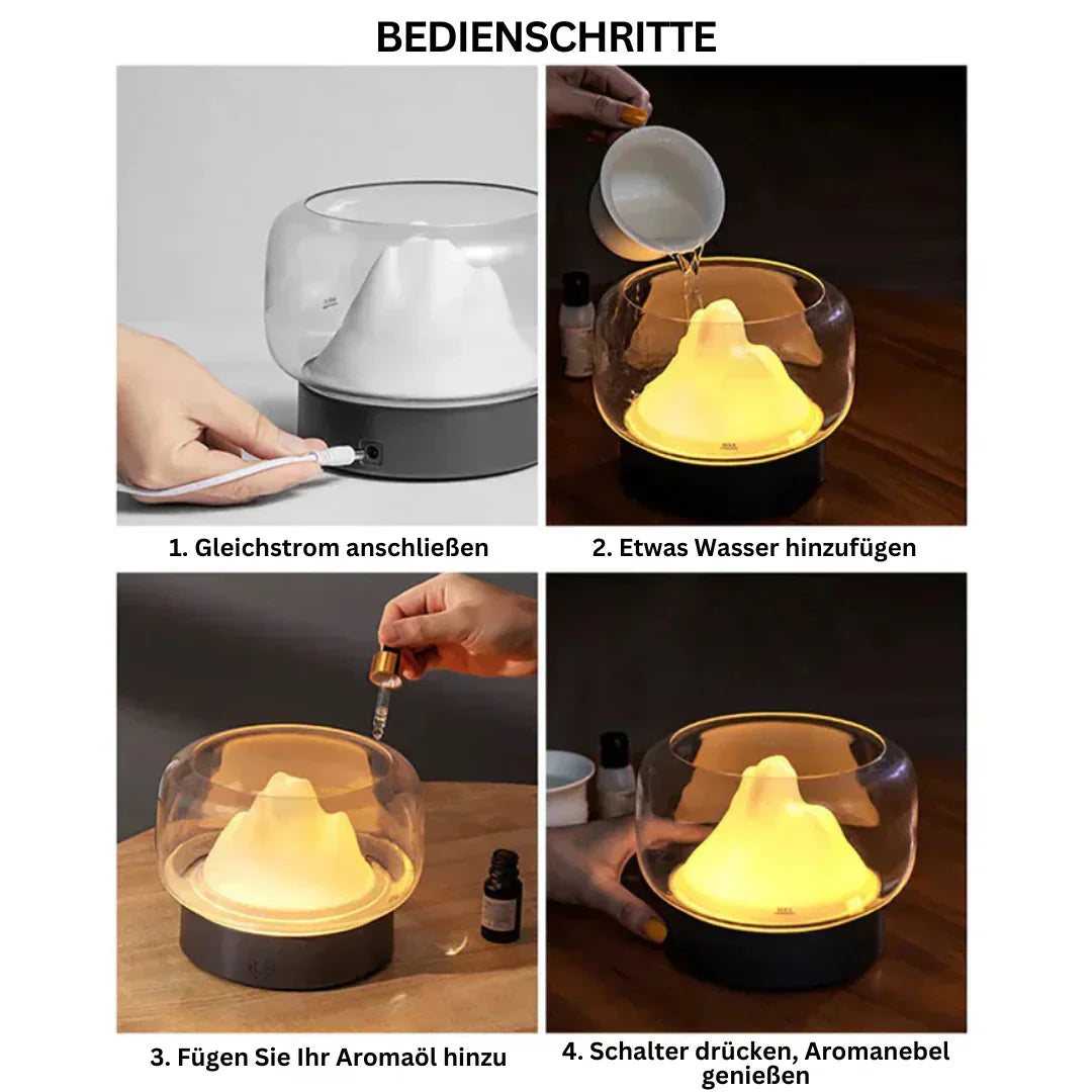 AromatiqueMist - Ultraljudsdoftdiffusor med mild glöd