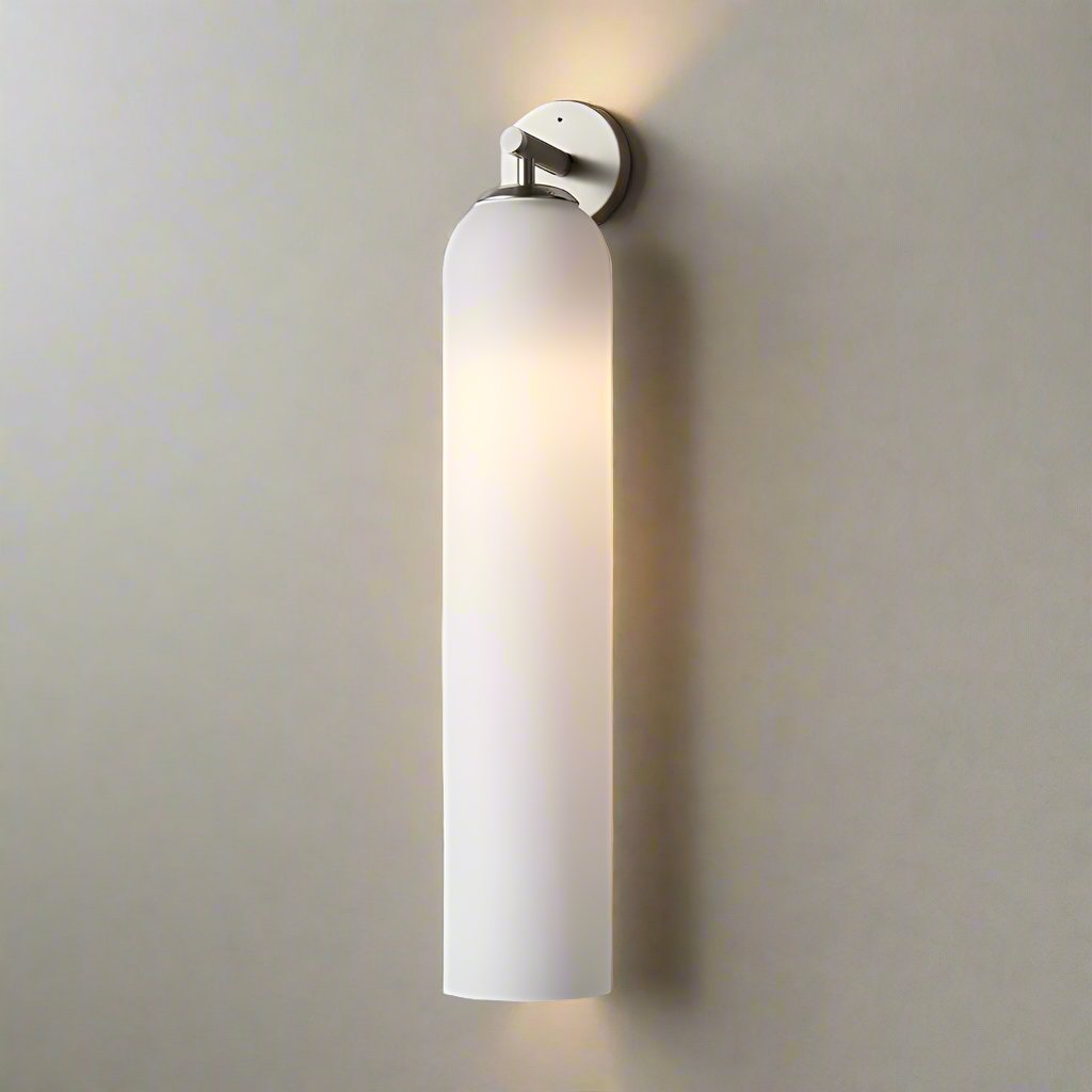 Modern vägglampa i glas