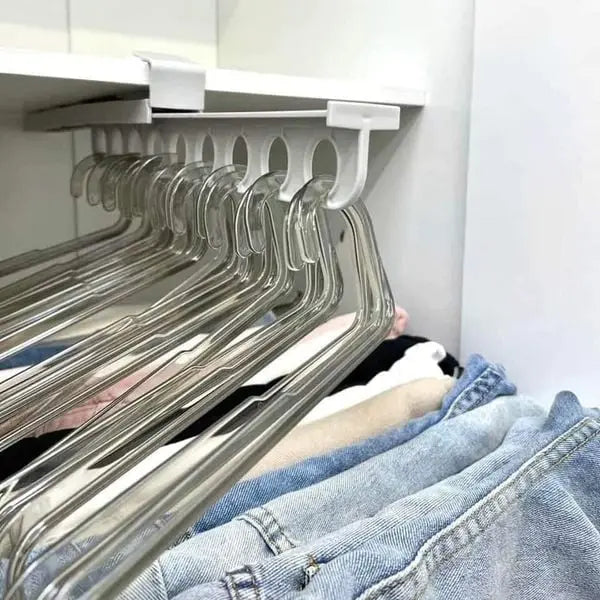 Utdragbar garderobshylla – Snygg förvaring för byxor