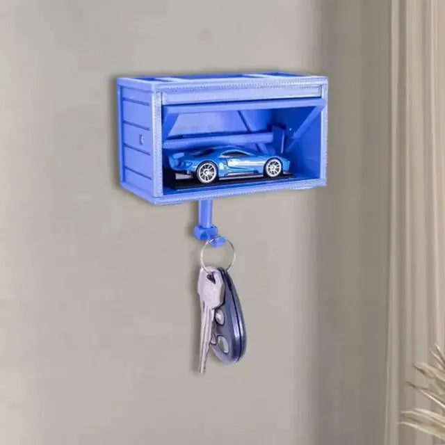 Väggmonterad bilnyckelhållare – Garageinspirerad kreativ hållare