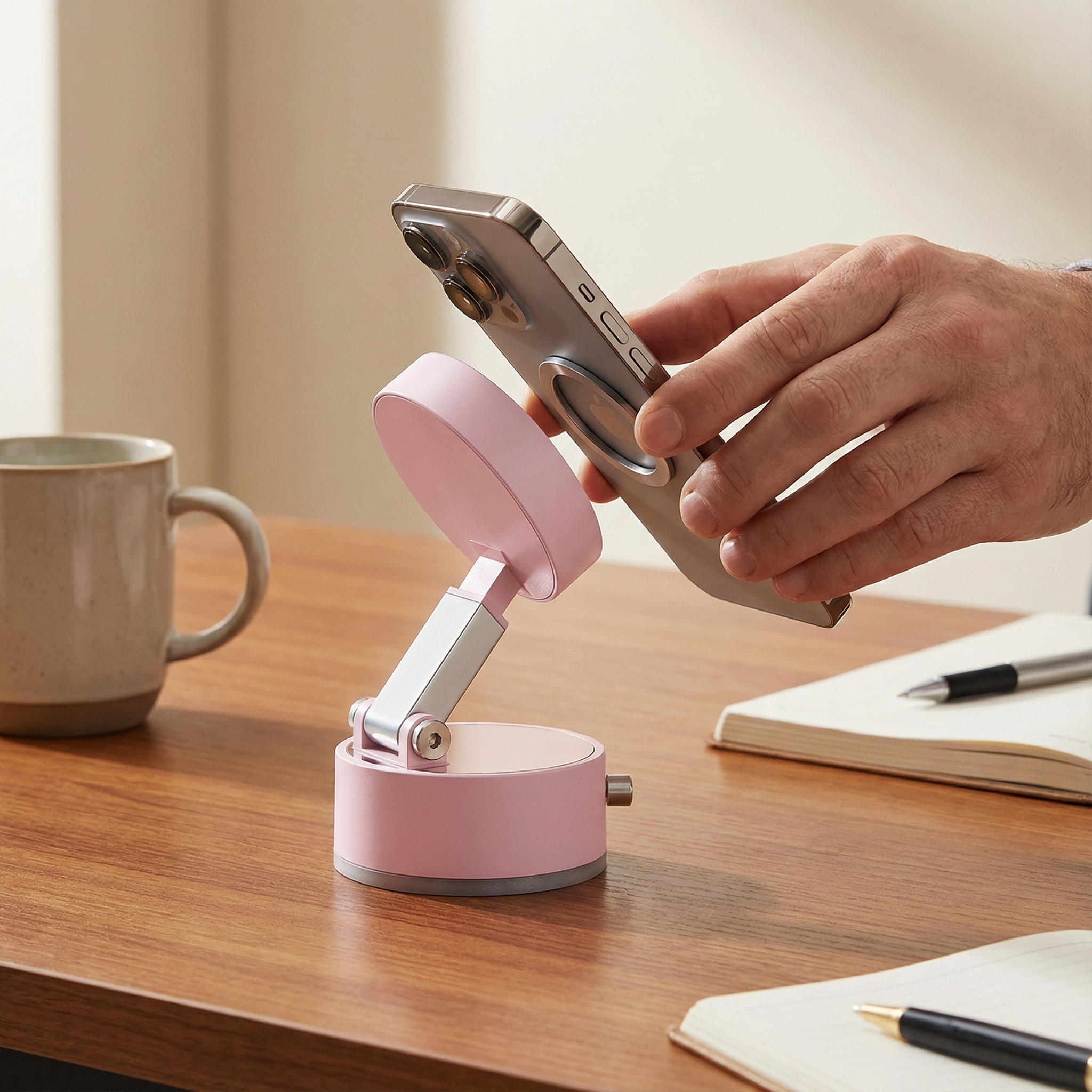 Dubbelsidig magnetisk telefonhållare – Stark sugkraft för alla mobila enheter