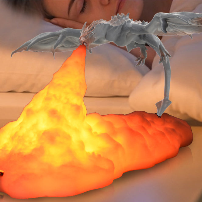 3D eldspridande draklampa – slående LED-glöd
