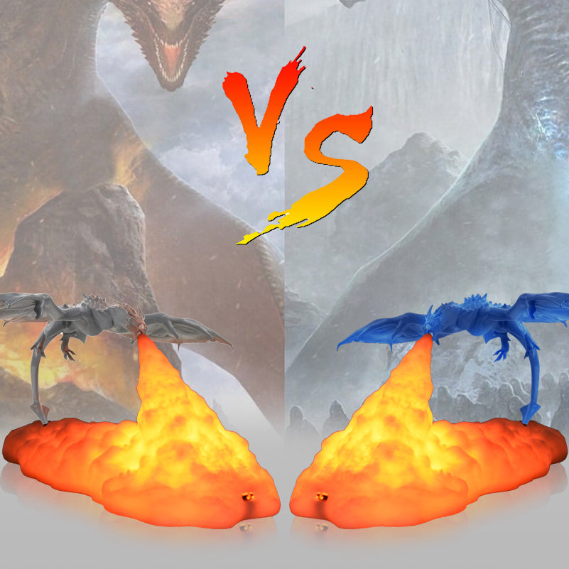 3D eldspridande draklampa – slående LED-glöd