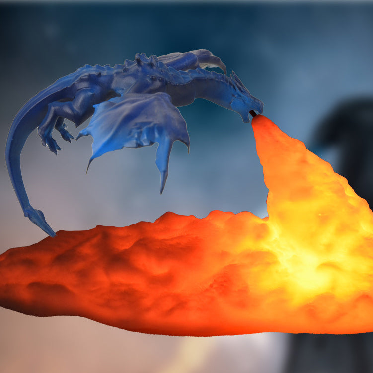 3D eldspridande draklampa – slående LED-glöd
