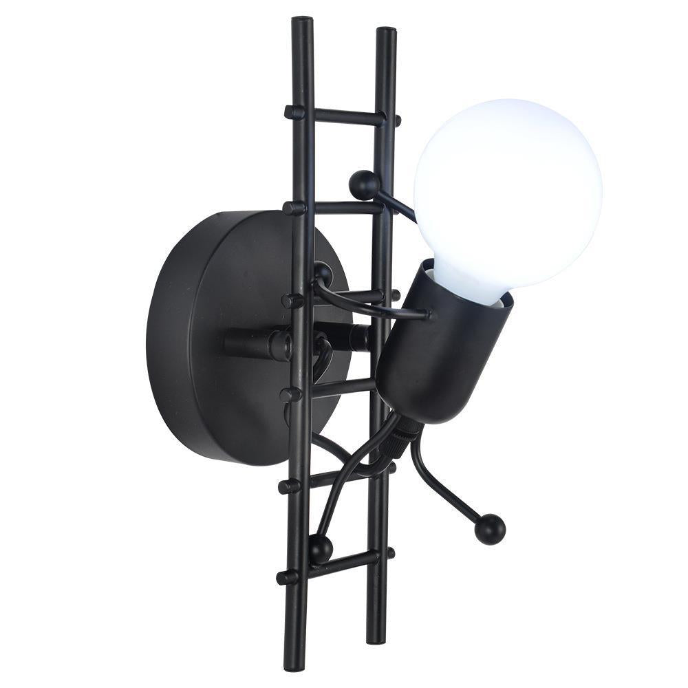 Creative Humanoid Ladder Vägglampa