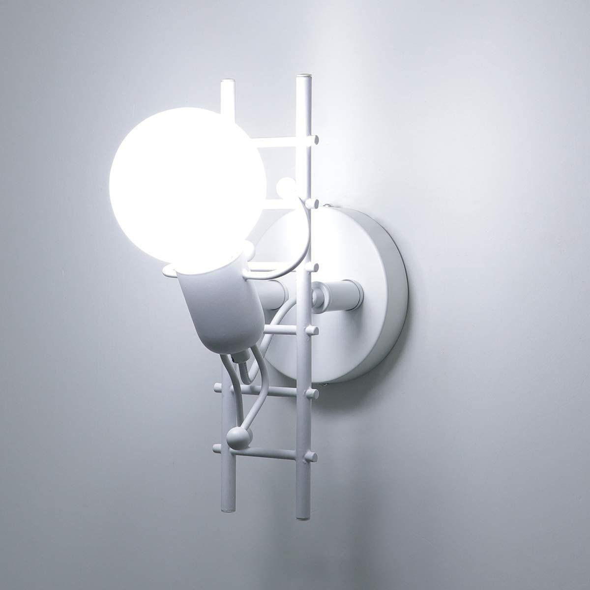 Creative Humanoid Ladder Vägglampa