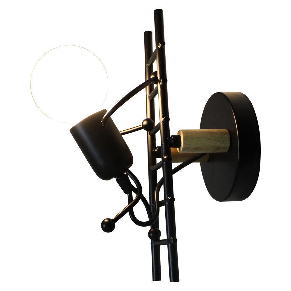 Creative Humanoid Ladder Vägglampa