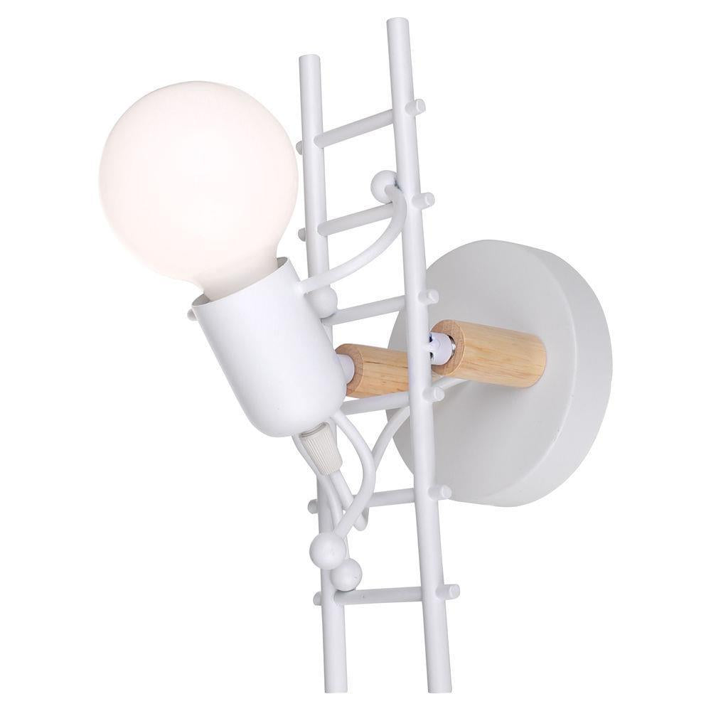 Creative Humanoid Ladder Vägglampa