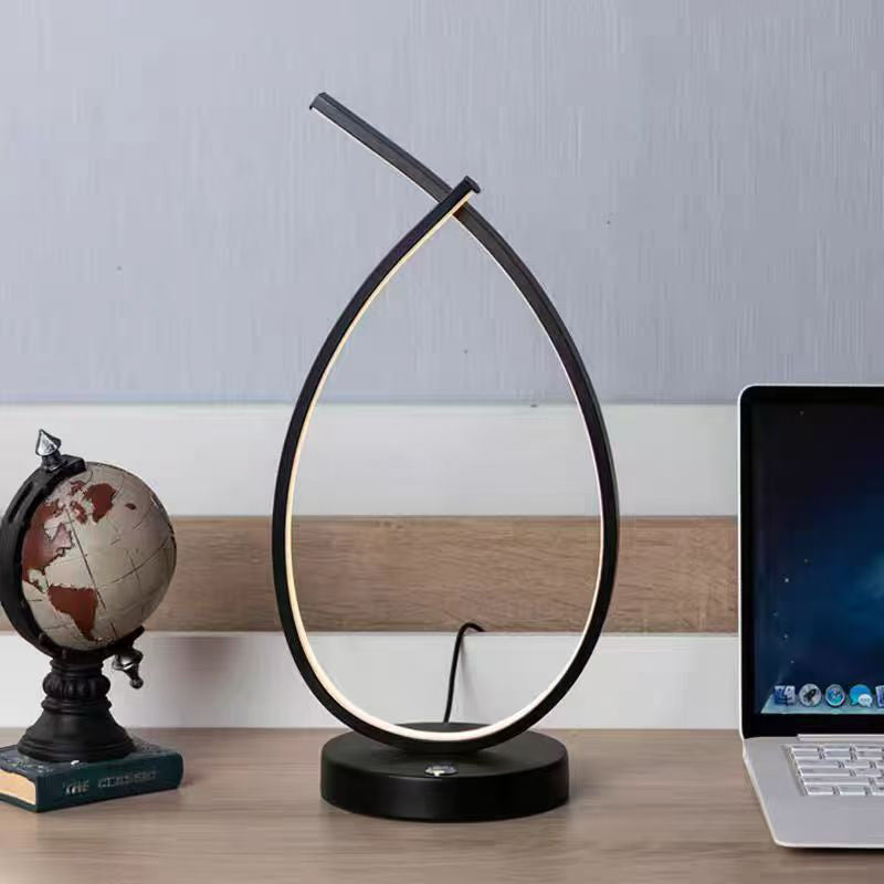 Twisted Water Drop LED-bordslampa – Modern Elegance, Serene Glow