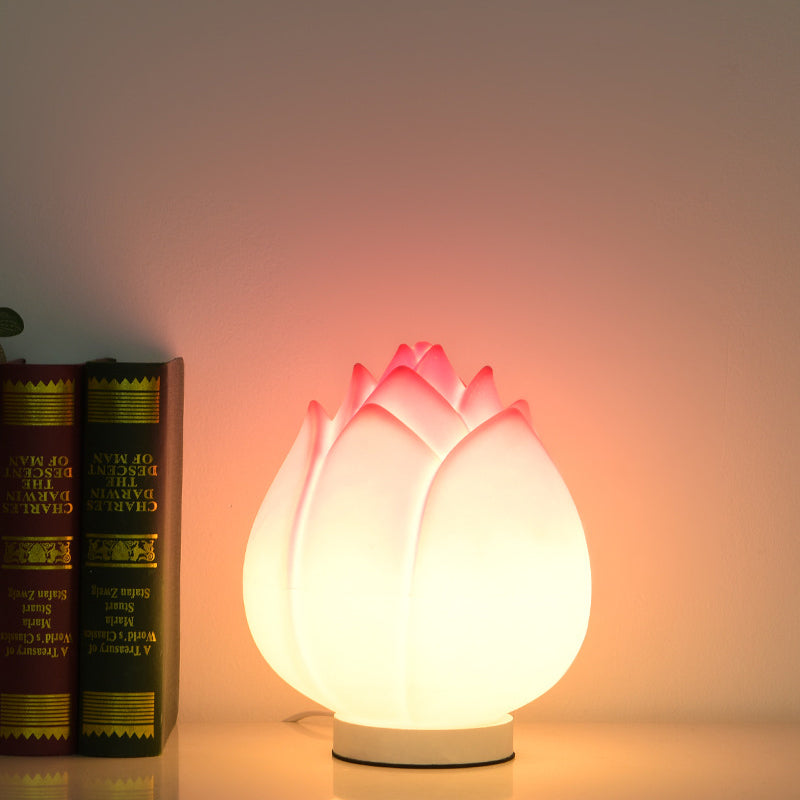 Creative Lotus Disk LED-bordslampa – Modern PE Base Design