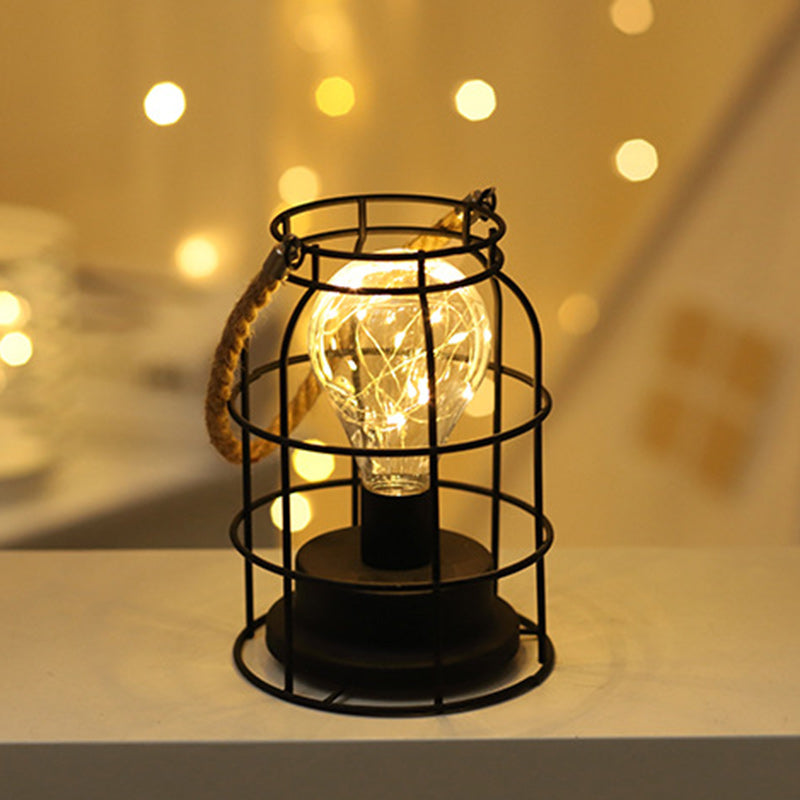 Modern vertikalrandig LED-bordslampa - minimalistisk accentlampa i järn