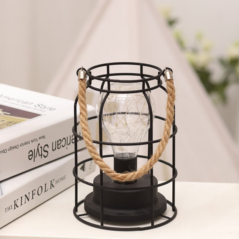 Modern vertikalrandig LED-bordslampa - minimalistisk accentlampa i järn