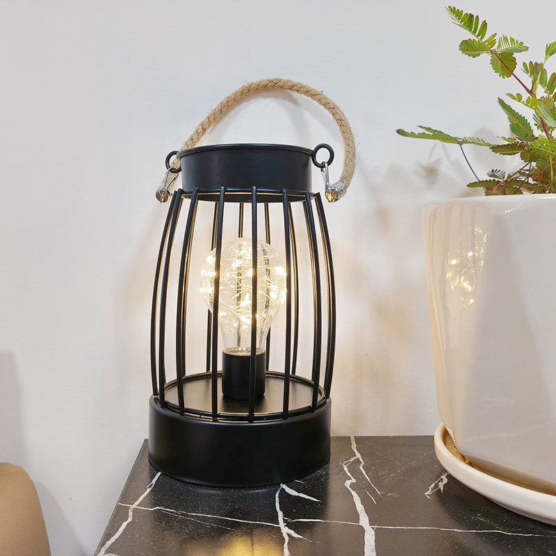 Modern vertikalrandig LED-bordslampa - minimalistisk accentlampa i järn