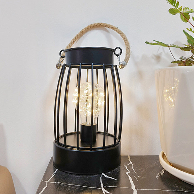 Modern vertikalrandig LED-bordslampa - minimalistisk accentlampa i järn