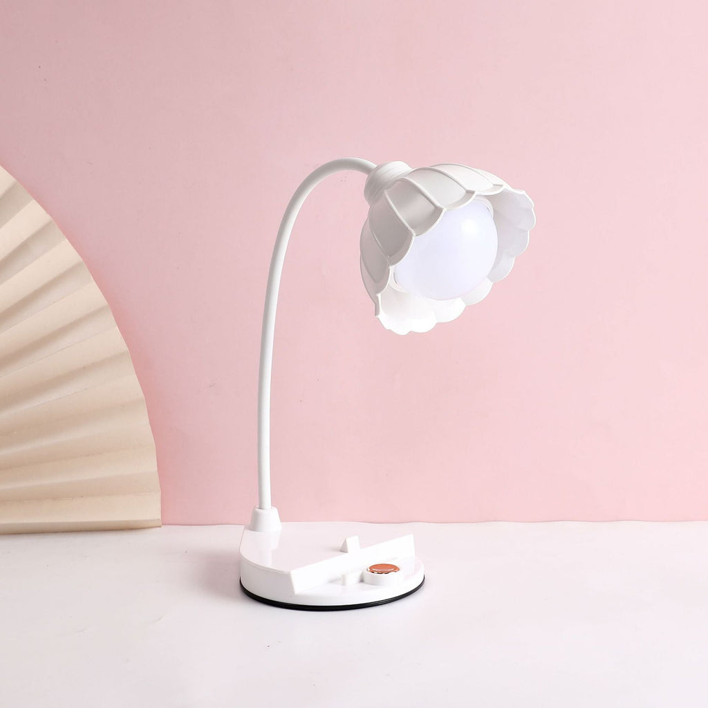Uppladdningsbar Touch LED-bordslampa – Skandinavisk blomsterdesign