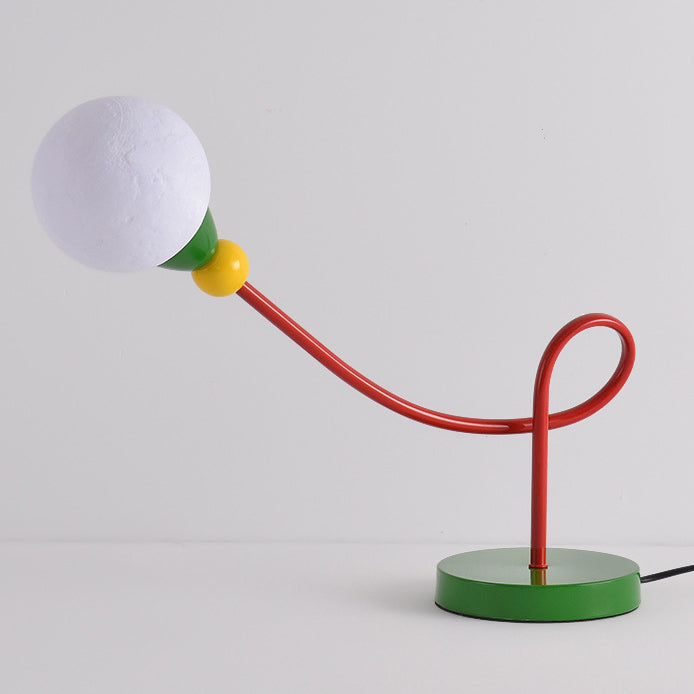 Snygg barnbordslampa med månmotiv - Modern arbetslampa med 1 ljuskälla