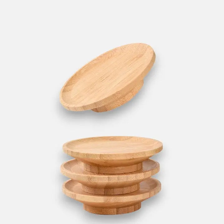 Bambu-vinglasklämmor för fester – Snygga mellanmåls- och förrättshållare för underhållning