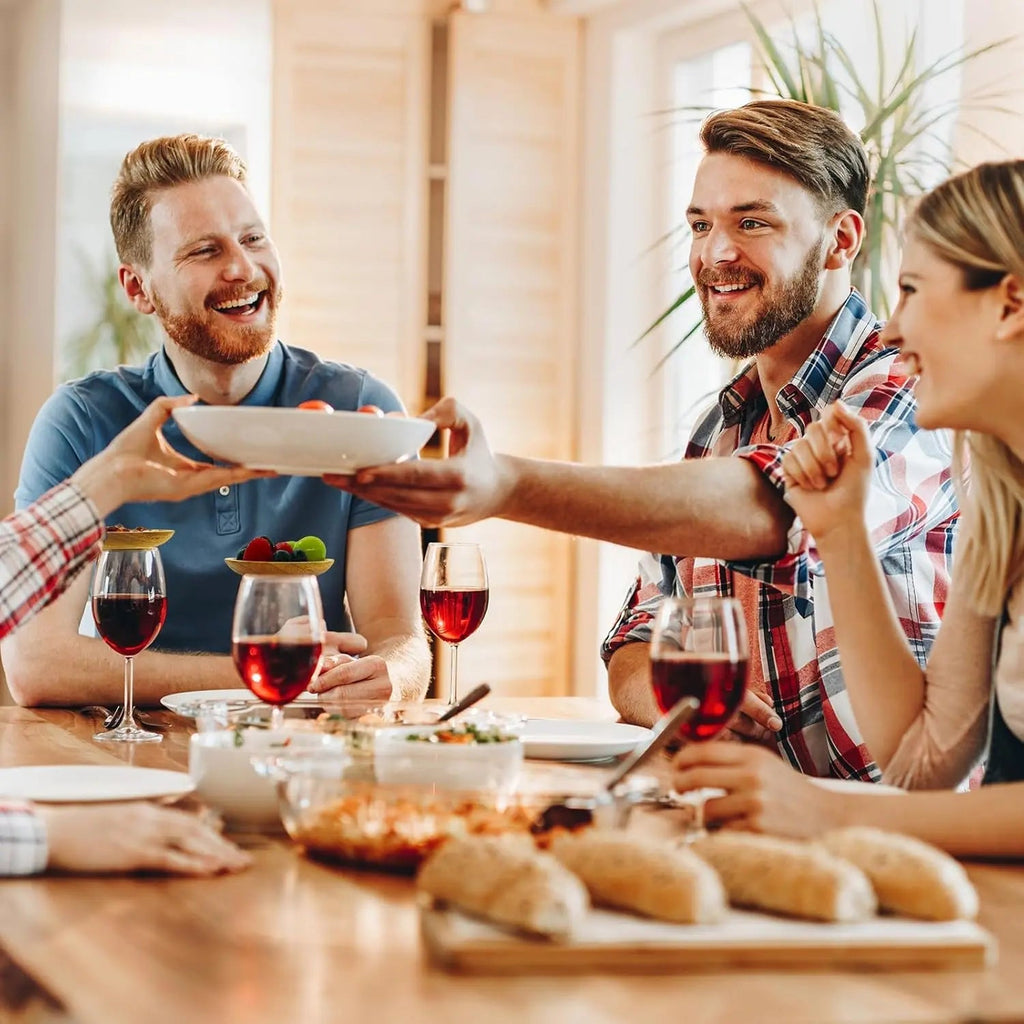 Bambu-vinglasklämmor för fester – Snygga mellanmåls- och förrättshållare för underhållning