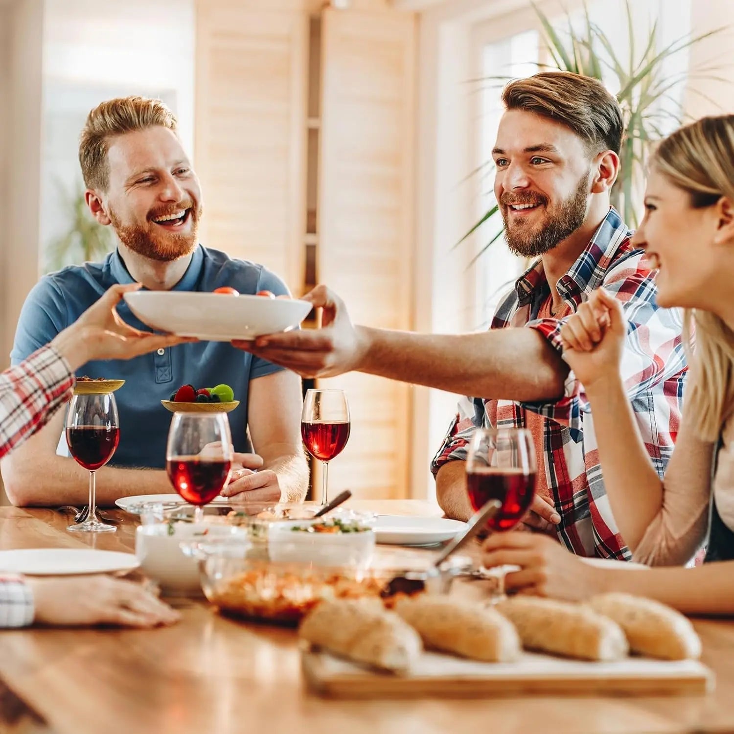 Bambu-vinglasklämmor för fester – Snygga mellanmåls- och förrättshållare för underhållning