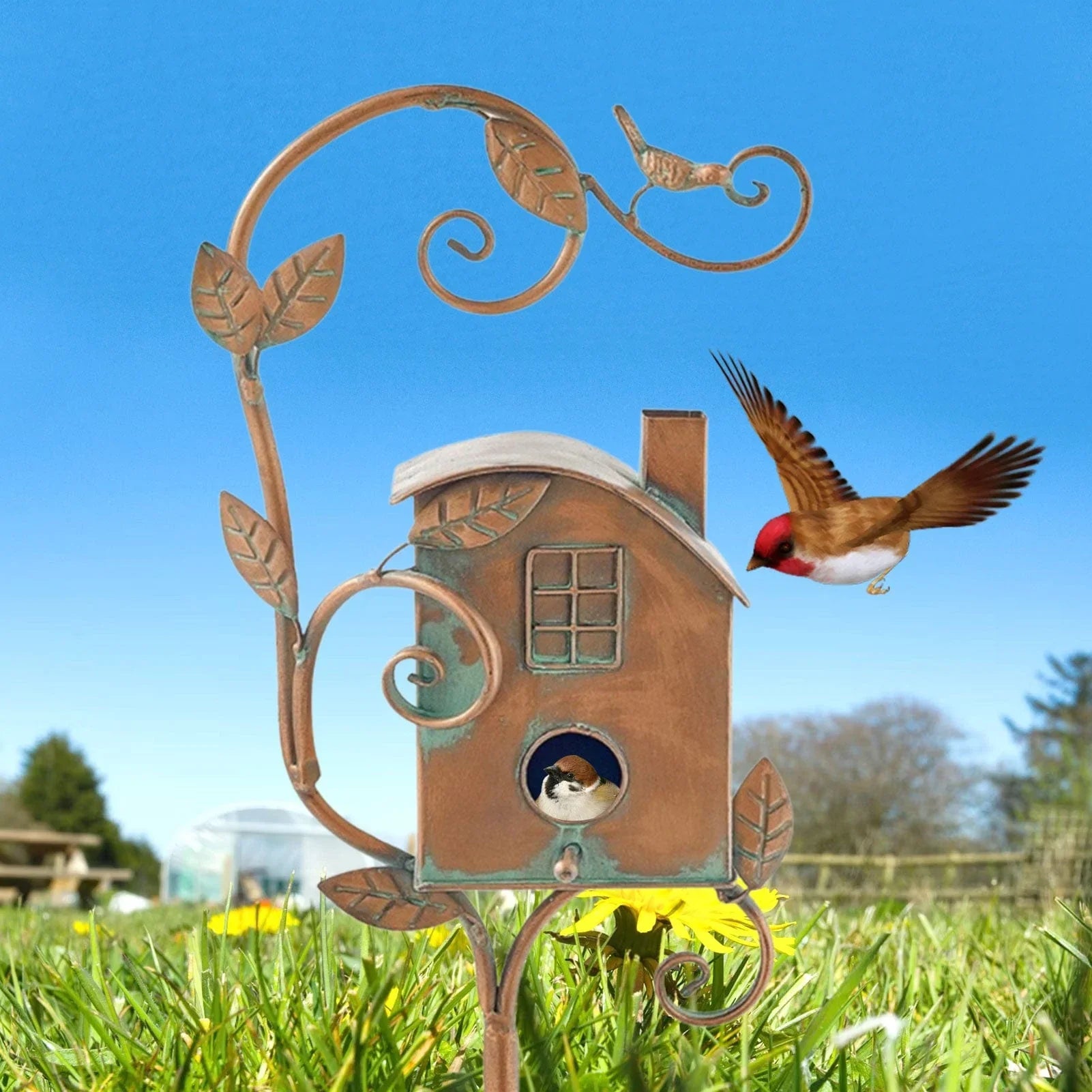 GardenWhimsy - Rustika fågelbo-insatser