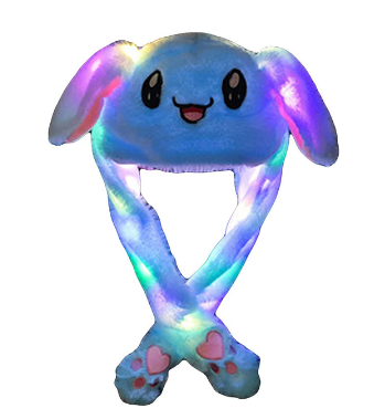 Animerad Floppy Ear-kaninhatt – Söt plyschfestkeps med rörliga öron