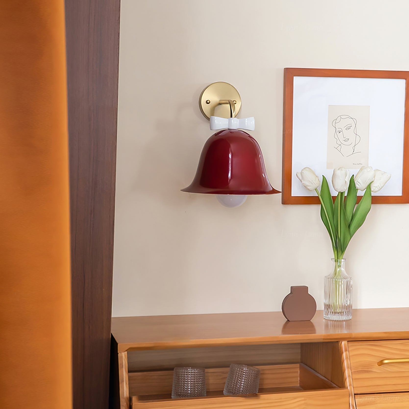 Elegant LED-vägglampa - Raffinerad glaslampa för sofistikerade utrymmen